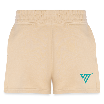 VM Logo [Teal] Jogger Shorts - nude