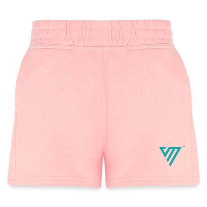 VM Logo [Teal] Jogger Shorts - light pink