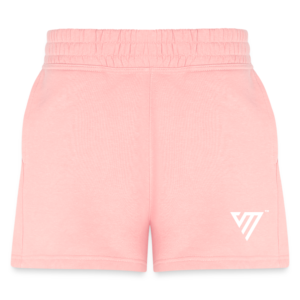 VM Logo [White] Jogger Shorts - light pink