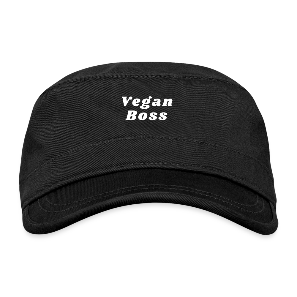 Vegan Boss Organic Cadet Cap - black