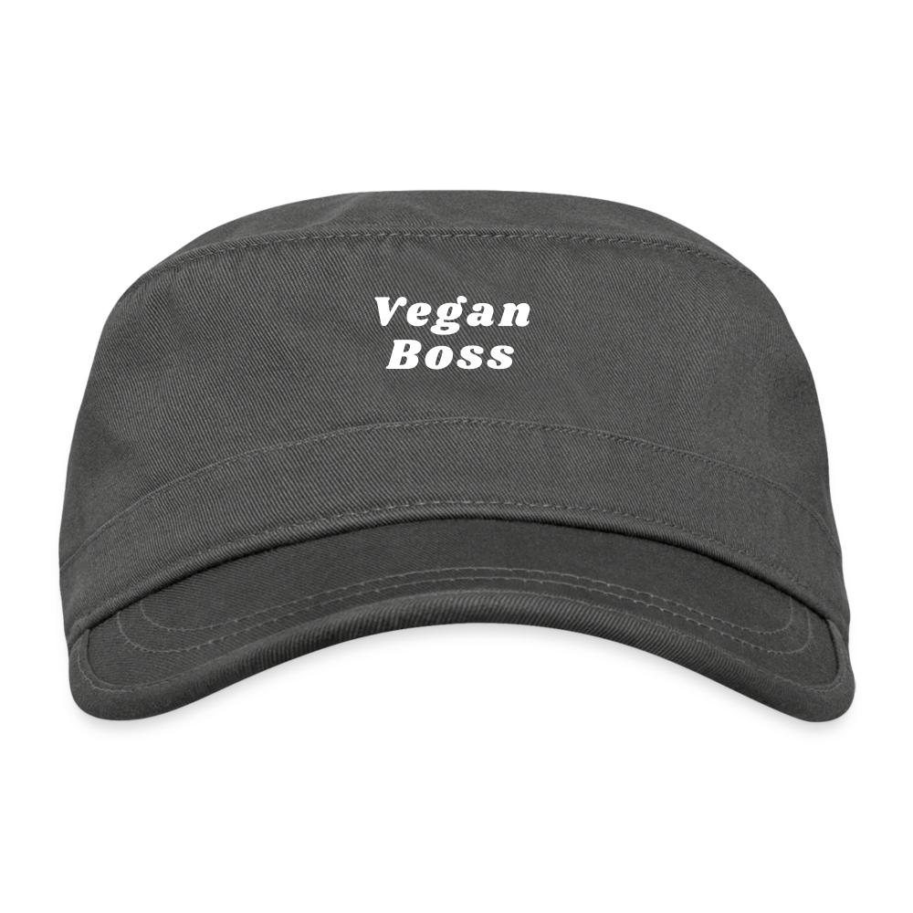 Vegan Boss Organic Cadet Cap - charcoal
