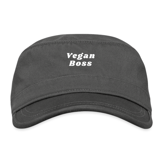 Vegan Boss Organic Cadet Cap - charcoal