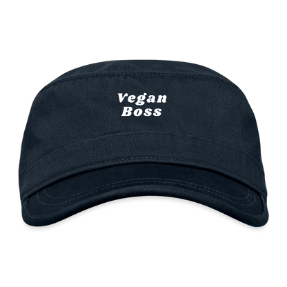 Vegan Boss Organic Cadet Cap - navy