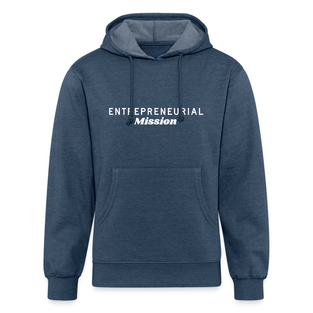Entrepreneurial Mission Organic Cotton Hoodie - heather navy