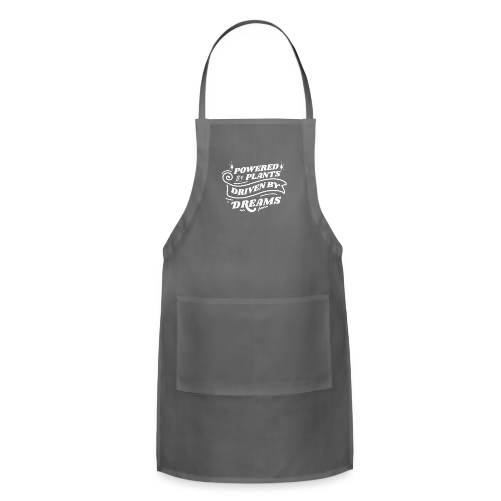 Powered by Plants Apron - charcoal