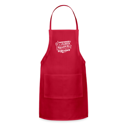 Powered by Plants Apron - red