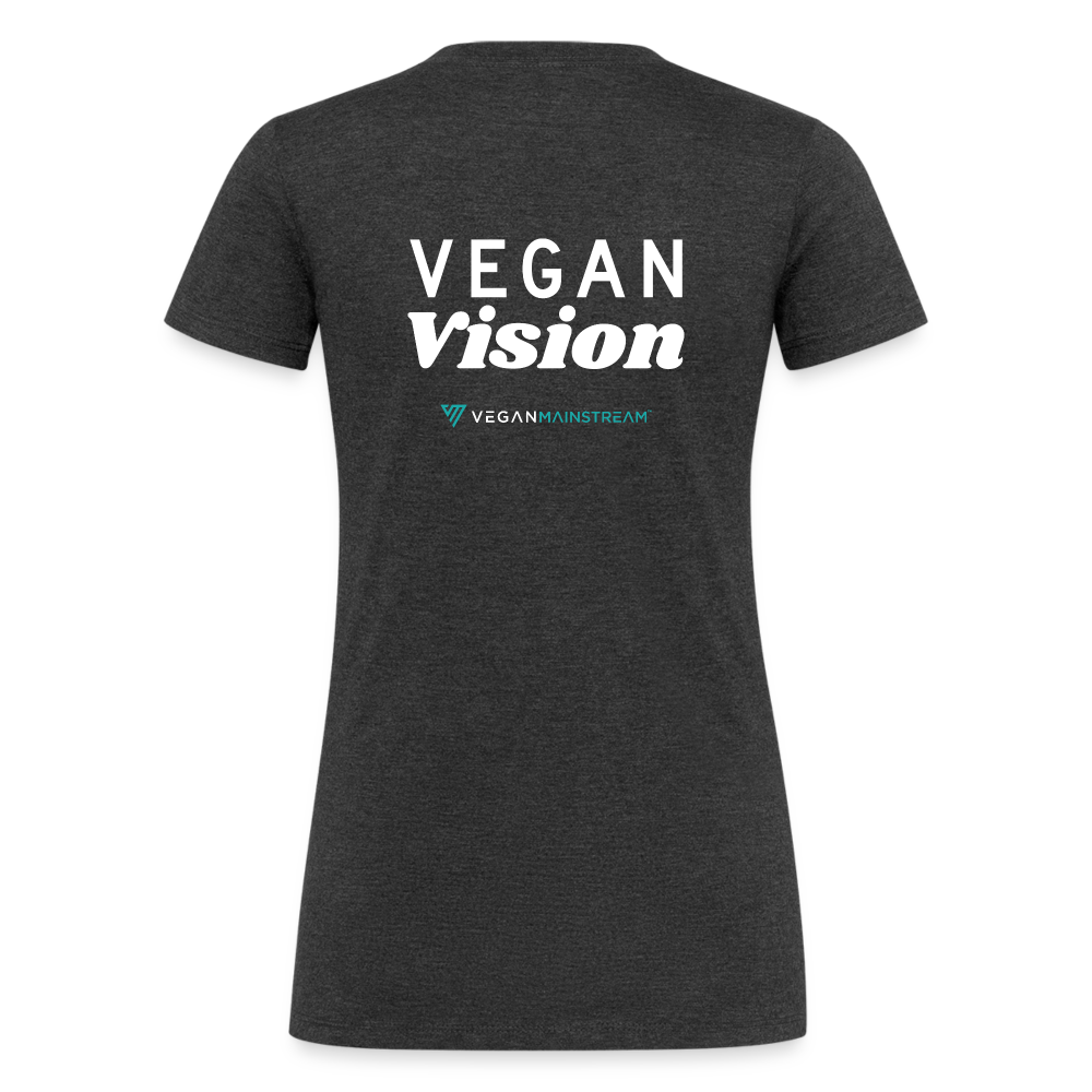 Entrepreneurial Mission Fitted Organic Tri-Blend Shirt - heather black