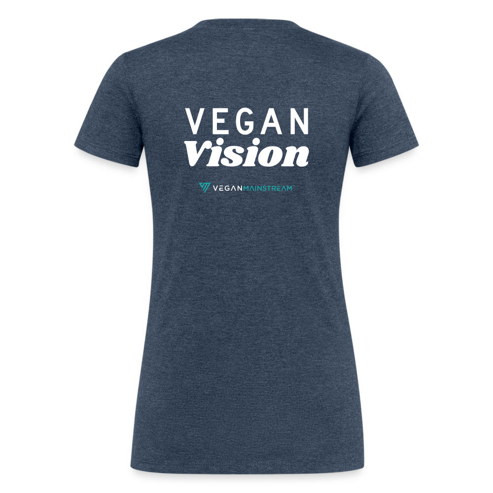 Entrepreneurial Mission Fitted Organic Tri-Blend Shirt - heather navy