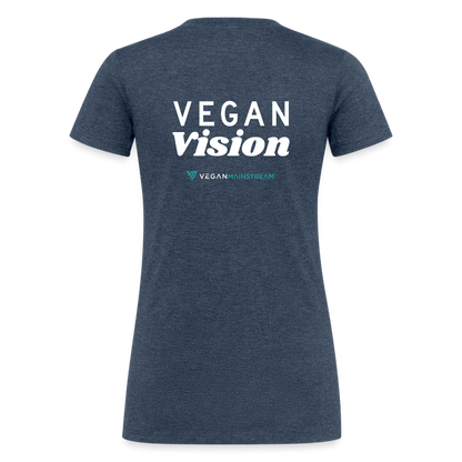 Entrepreneurial Mission Fitted Organic Tri-Blend Shirt - heather navy