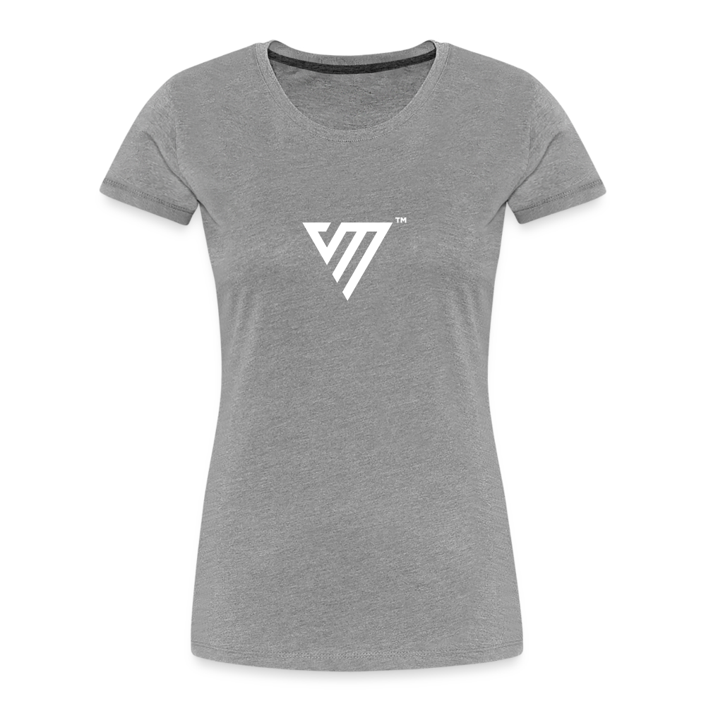 VM Logo [White] Fitted Organic Cotton Shirt - heather gray