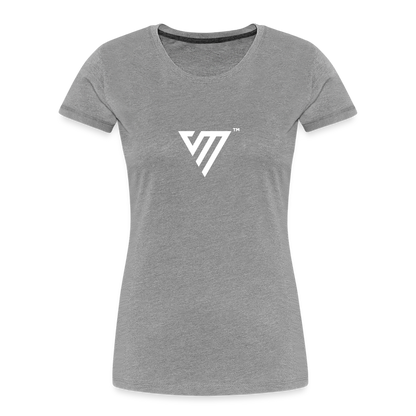 VM Logo [White] Fitted Organic Cotton Shirt - heather gray