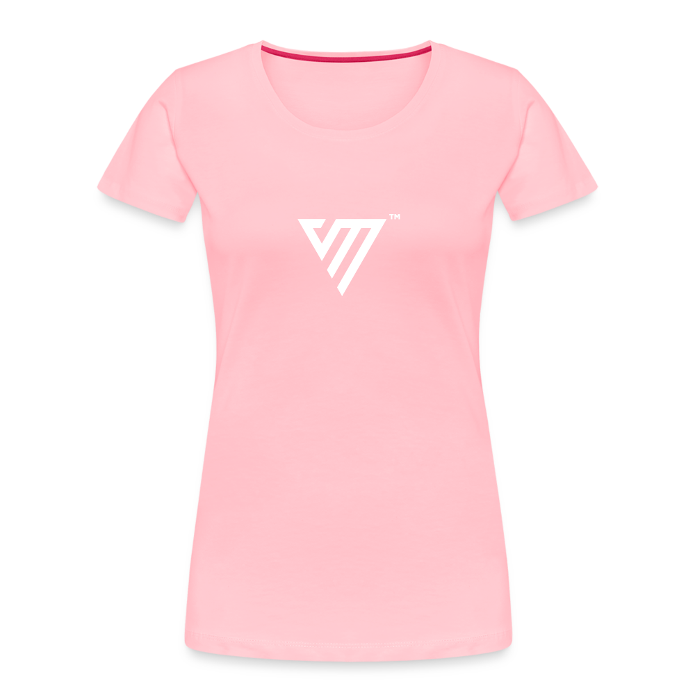 VM Logo [White] Fitted Organic Cotton Shirt - pink