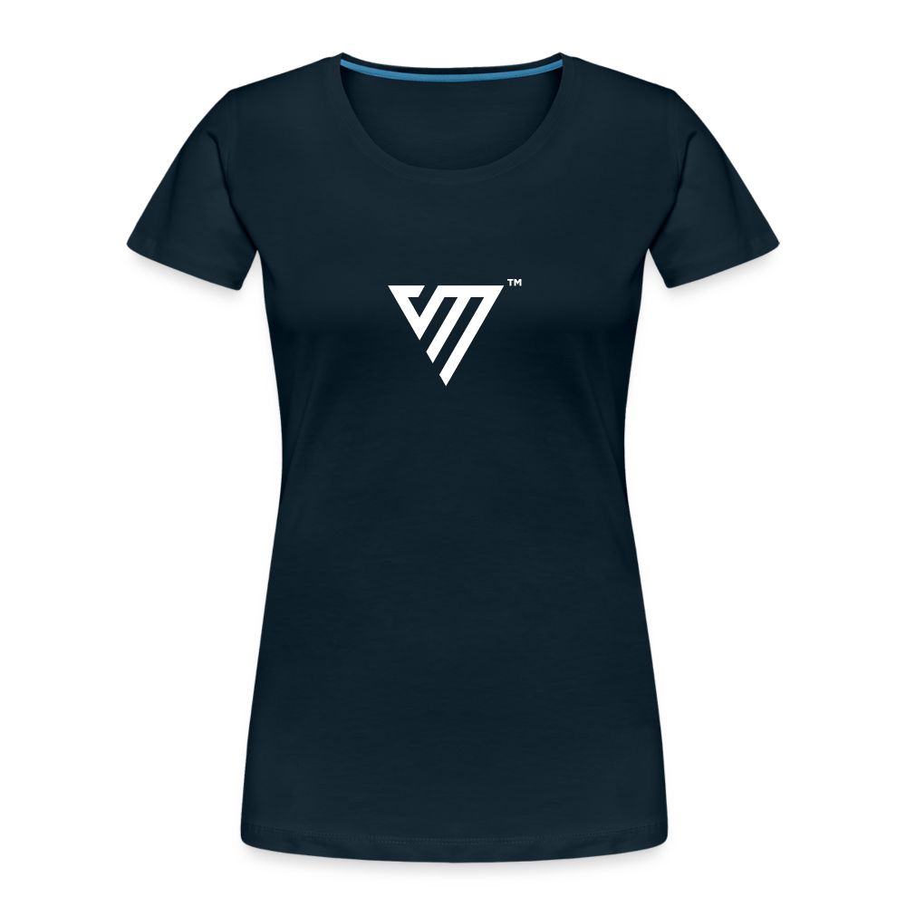 VM Logo [White] Fitted Organic Cotton Shirt - deep navy