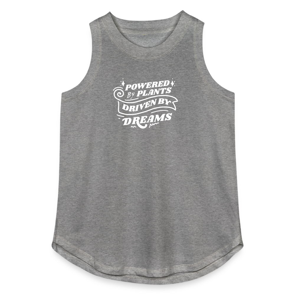 Powered By Plants Relaxed Tank Top - granite heather 