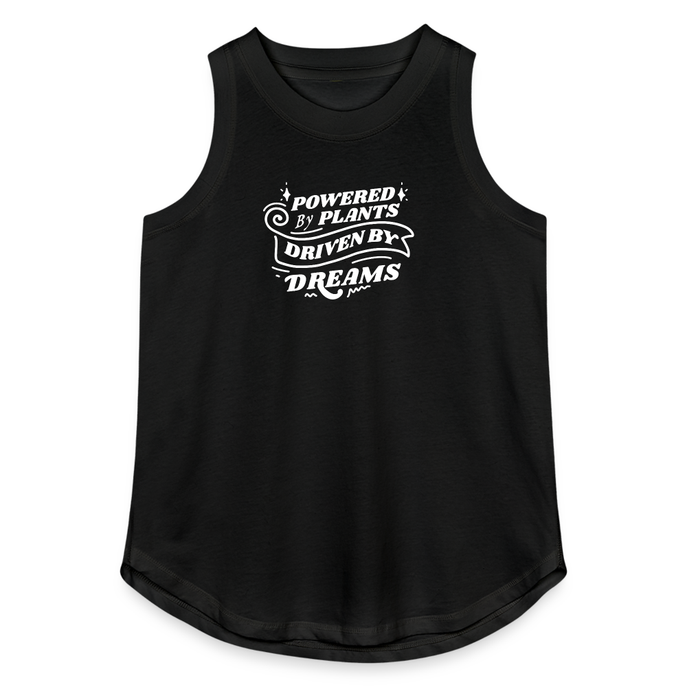 Powered By Plants Relaxed Tank Top - black