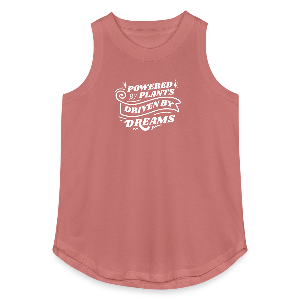 Powered By Plants Relaxed Tank Top - mauve