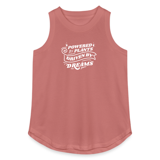 Powered By Plants Relaxed Tank Top - mauve