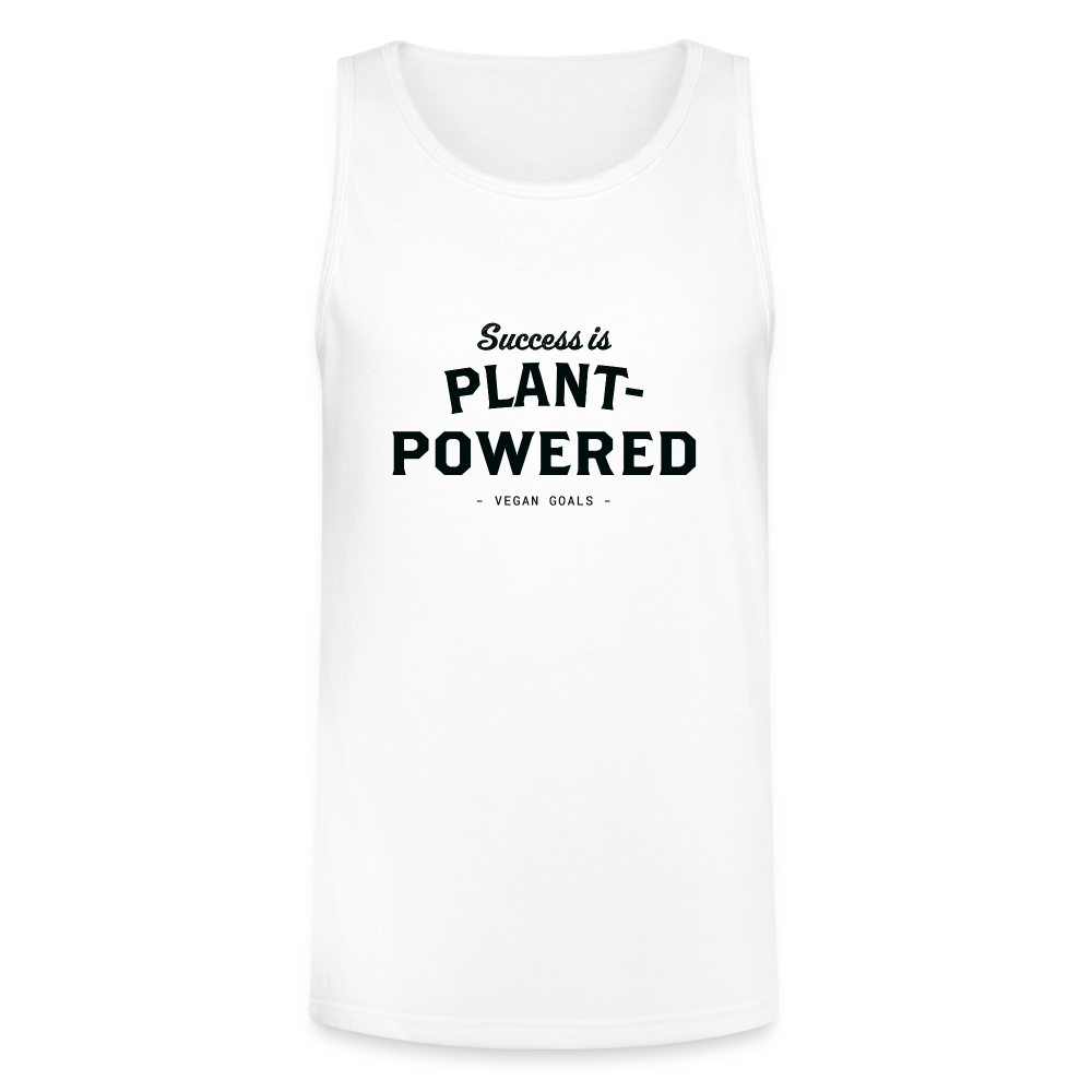 Success is Plant Powered Tri-Blend Organic Tank - white