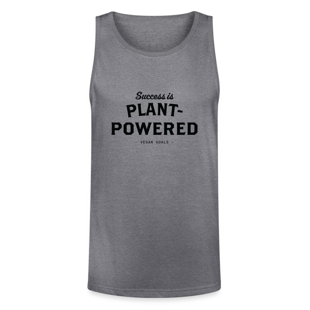 Success is Plant Powered Tri-Blend Organic Tank - heather gray