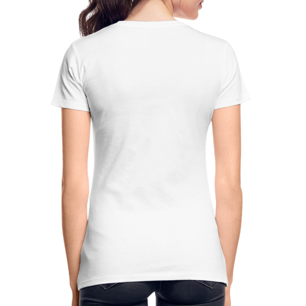 Hustle with Heart Fitted Organic Cotton Shirt - white