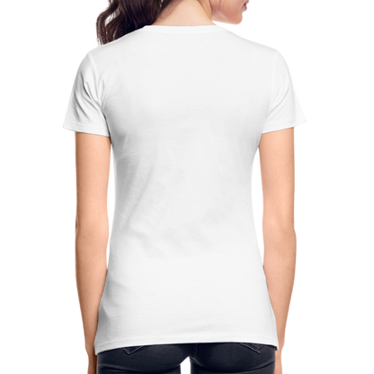 Hustle with Heart Fitted Organic Cotton Shirt - white