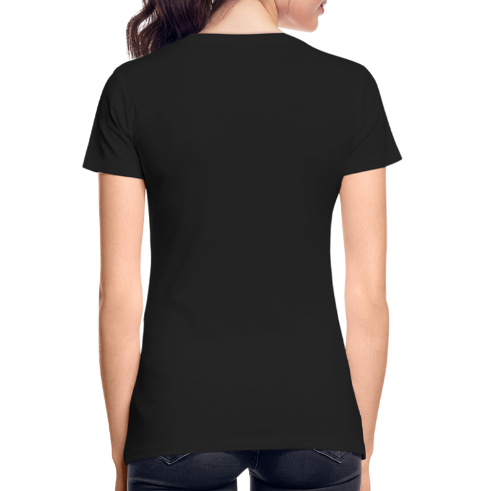 Hustle with Heart Fitted Organic Cotton Shirt - black