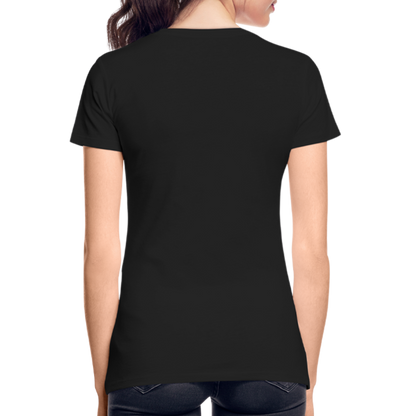 Hustle with Heart Fitted Organic Cotton Shirt - black