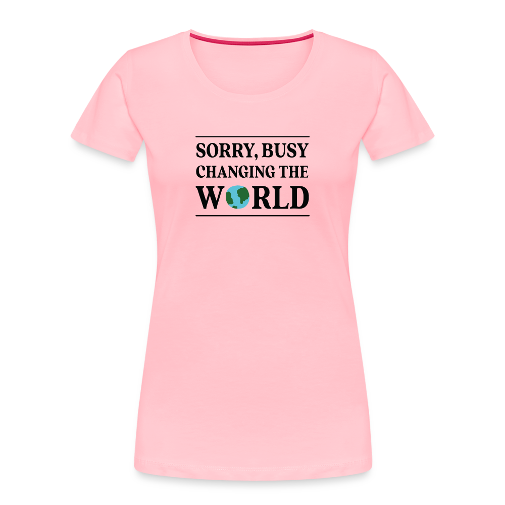 Changing the World Fitted Organic Cotton Shirt - pink